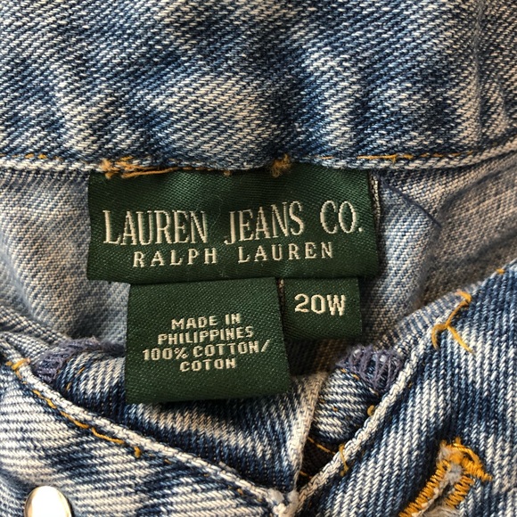 Lauren Ralph Lauren womens dad Jeans size 20W plus - Picture 7 of 8